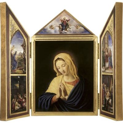  The Virgin Mary Triptych – Bir Ikonun Ruhunu Yansıtan Altın ve Renkler!